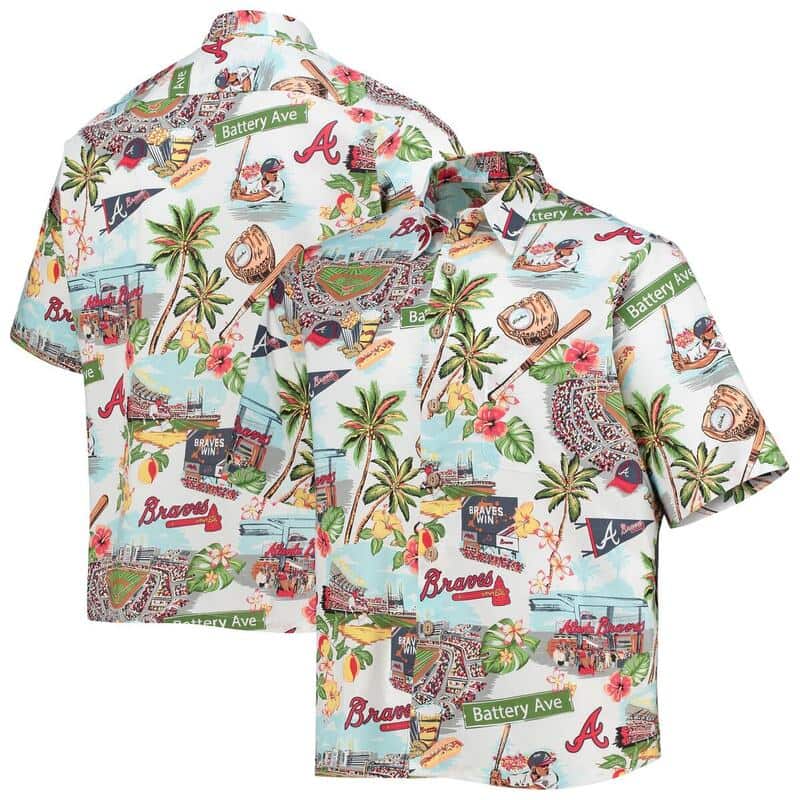 Vintage Atlanta Braves Hawaiian Shirt Sports Gift For Dad Vintage Atlanta Braves Hawaiian Shirt Sports Gift For Dad
