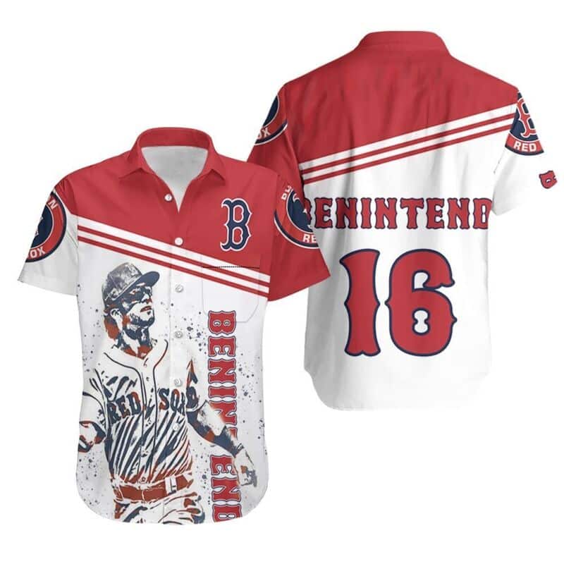 MLB Andrew Benintendi Boston Red Sox Hawaiian Shirt MLB Andrew Benintendi Boston Red Sox Hawaiian Shirt