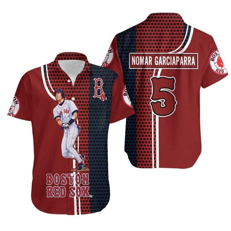 MLB Nomar Garciaparra Boston Red Sox Hawaiian Shirt Baseball Fans Gift MLB Nomar Garciaparra Boston Red Sox Hawaiian Shirt Baseball Fans Gift
