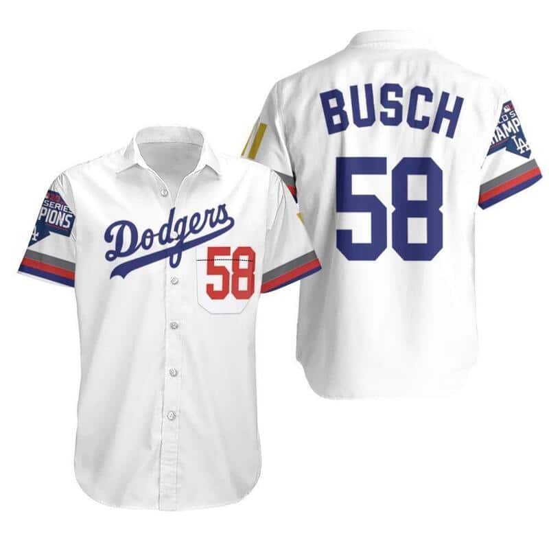 White Los Angeles Dodgers Hawaiian Shirt Gift For Baseball Fans White Los Angeles Dodgers Hawaiian Shirt Gift For Baseball Fans