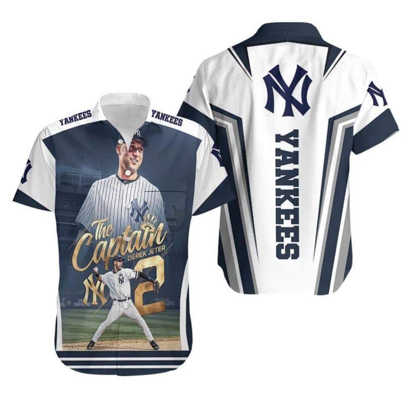 New York Yankees Hawaiian Shirt Derek Jeter The Captain New York Yankees Hawaiian Shirt Derek Jeter The Captain