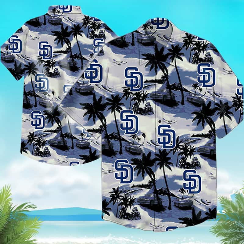 Vintage San Diego Padres Hawaiian Shirt Coconut Tree Beach Vacation Gift Vintage San Diego Padres Hawaiian Shirt Coconut Tree Beach Vacation Gift
