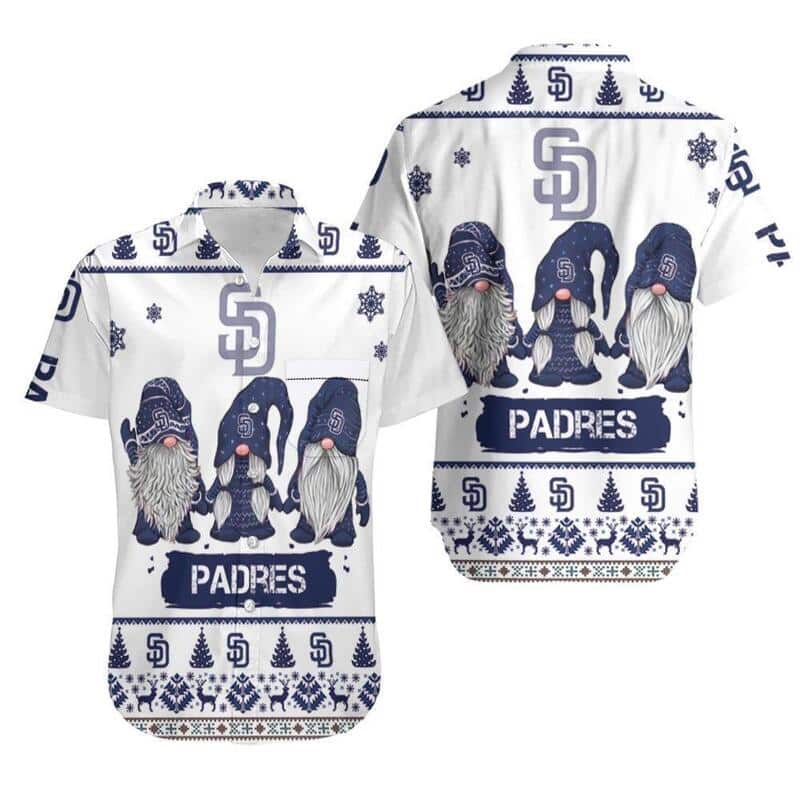 Gnomes San Diego Padres Hawaiian Shirt Christmas Gift For Baseball Fans Gnomes San Diego Padres Hawaiian Shirt Christmas Gift For Baseball Fans