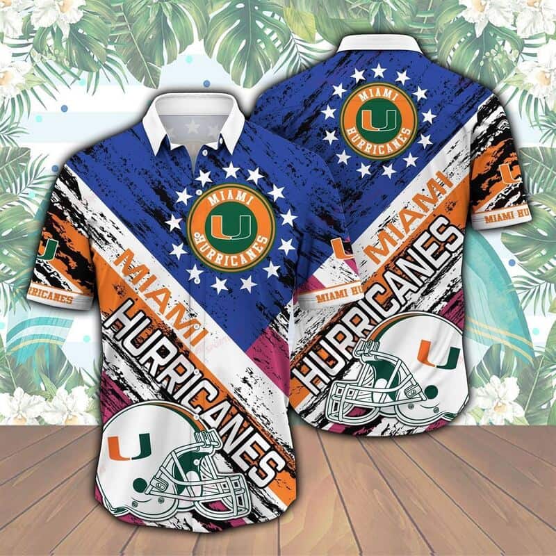 Miami Hurricanes Hawaiian Shirt Football Gift For Boyfriend Miami Hurricanes Hawaiian Shirt Football Gift For Boyfriend