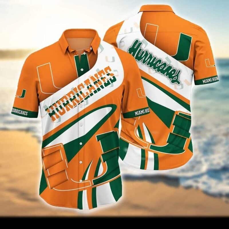 Miami Hurricanes Hawaiian Shirt Best Gift For College Football Fans Miami Hurricanes Hawaiian Shirt Best Gift For College Football Fans