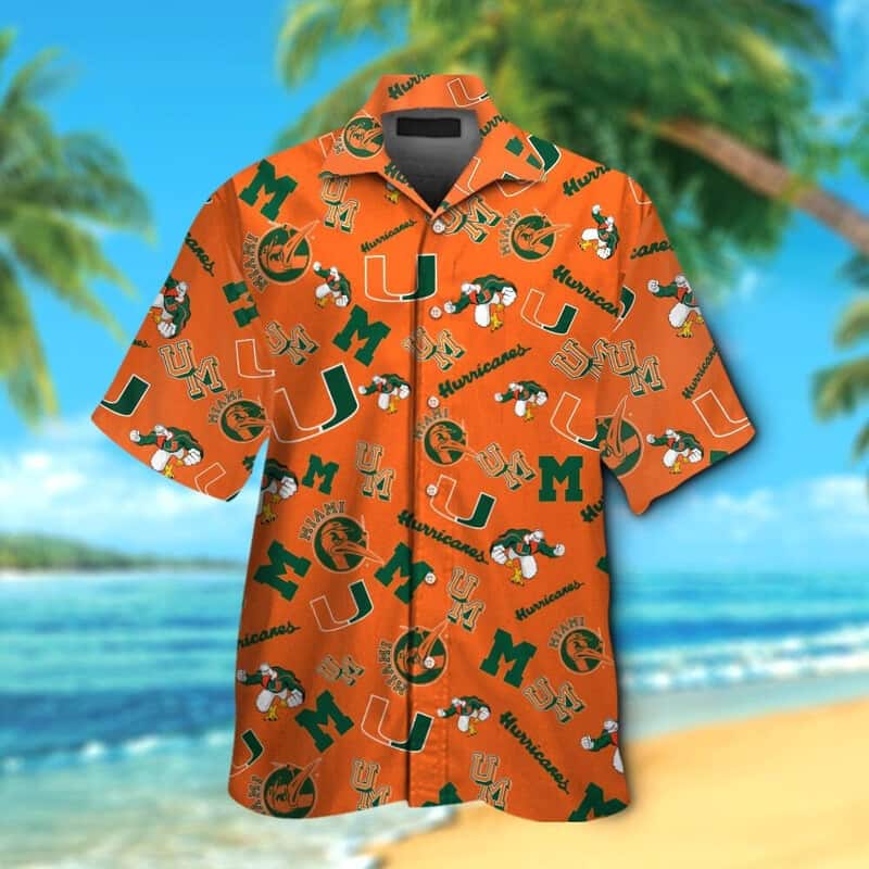 NCAA Miami Hurricanes Hawaiian Shirt Football Gift For Beach Lovers NCAA Miami Hurricanes Hawaiian Shirt Football Gift For Beach Lovers