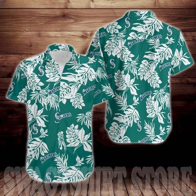 Seattle Mariners Hawaiian Shirt Tropical Leaf Beach Gift For Friend Seattle Mariners Hawaiian Shirt Tropical Leaf Beach Gift For Friend