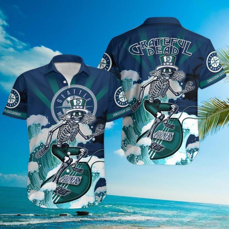 MLB Seattle Mariners Hawaiian Shirt Grateful Dead Gift For Baseball Fans