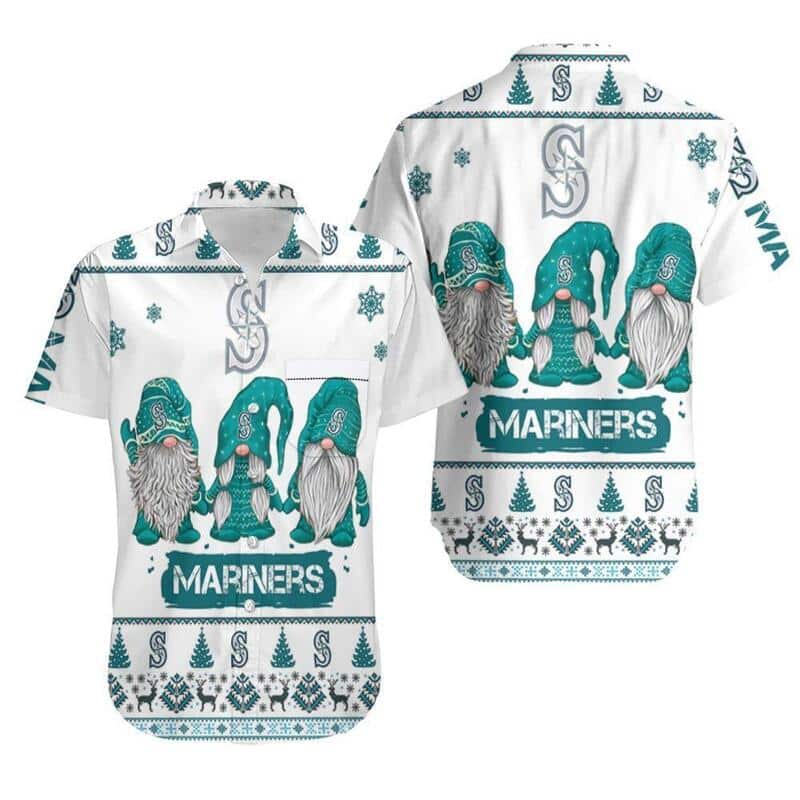 Seattle Mariners Hawaiian Shirt Gnome Christmas Gift For Beach Lovers Seattle Mariners Hawaiian Shirt Gnome Christmas Gift For Beach Lovers