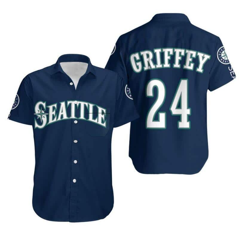 Griffey 24 Seattle Mariners Hawaiian Shirt Gift For Baseball Players Griffey 24 Seattle Mariners Hawaiian Shirt Gift For Baseball Players