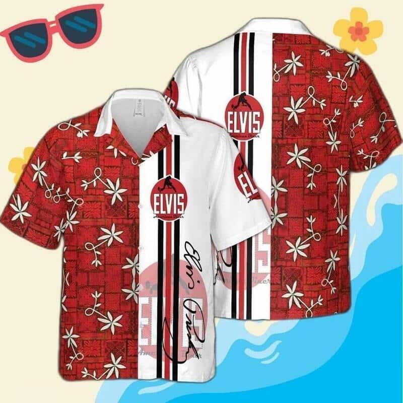Signature The King Of Rock And Roll Elvis Presley Hawaiian Shirt Signature The King Of Rock And Roll Elvis Presley Hawaiian Shirt