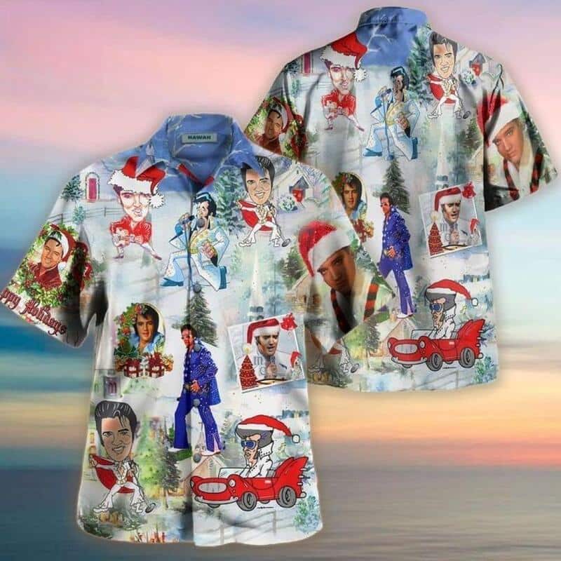 Elvis Presley Hawaiian Shirt Christmas Gift For Rock And Roll Lovers Elvis Presley Hawaiian Shirt Christmas Gift For Rock And Roll Lovers