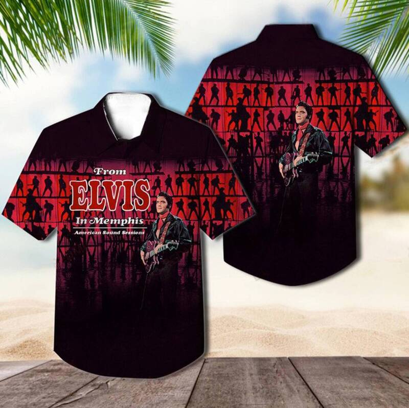 Elvis Presley Hawaiian Shirt From Elvis In Memphis Rock Music Gift Elvis Presley Hawaiian Shirt From Elvis In Memphis Rock Music Gift