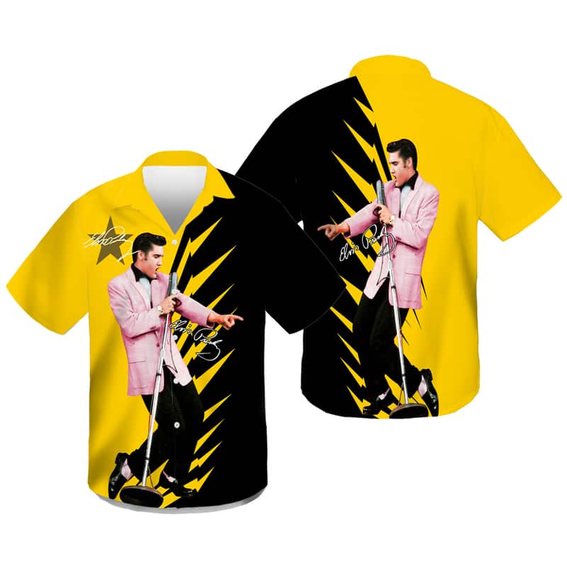 The King Of Rock And Roll Elvis Presley Hawaiian Shirt Beach Gift For Music Lovers The King Of Rock And Roll Elvis Presley Hawaiian Shirt Beach Gift For Music Lovers