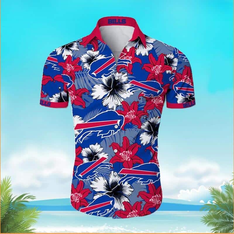 Buffalo Bills Hawaiian Shirt Tropical Flower Pattern All Over Print Buffalo Bills Hawaiian Shirt Tropical Flower Pattern All Over Print