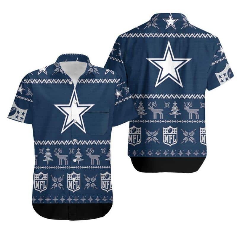 Dallas Cowboys Hawaiian Shirt Christmas Gift For Football Fans Dallas Cowboys Hawaiian Shirt Christmas Gift For Football Fans