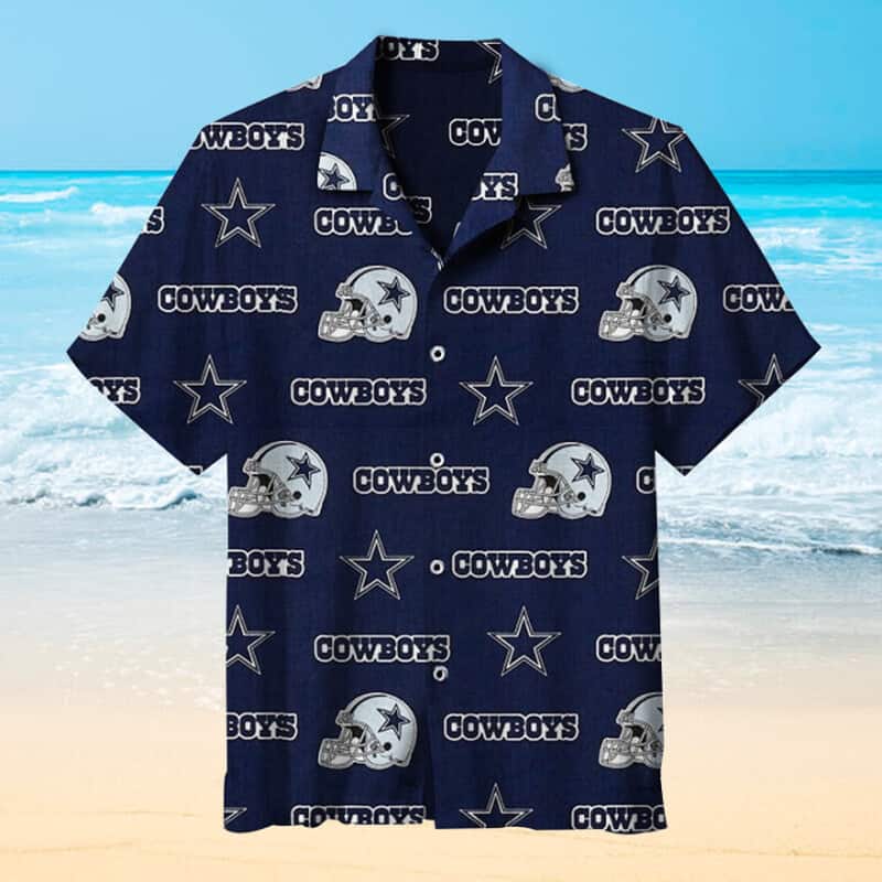 NFL Dallas Cowboys Hawaiian Shirt Football Helmet NFL Dallas Cowboys Hawaiian Shirt Football Helmet