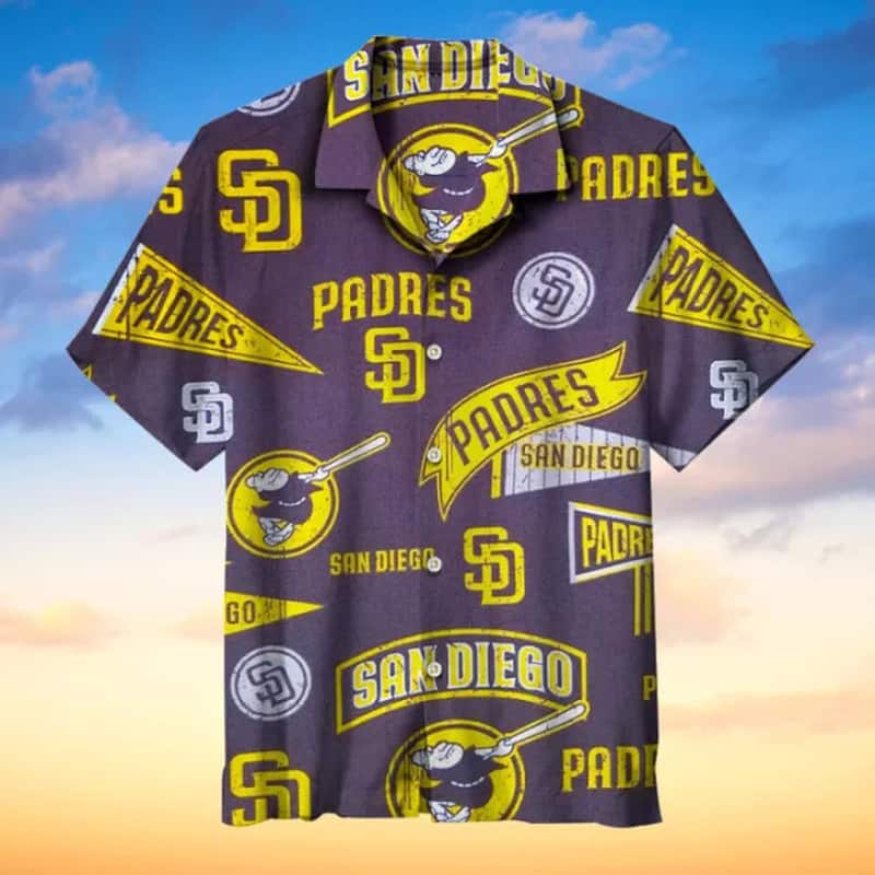 San Diego Padres Hawaiian Shirt Beach Gift For Dad San Diego Padres Hawaiian Shirt Beach Gift For Dad