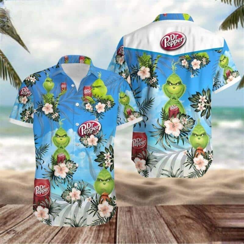 Funny Grinch Dr Pepper Hawaiian Shirt Beach Gift For Beer Lovers Funny Grinch Dr Pepper Hawaiian Shirt Beach Gift For Beer Lovers