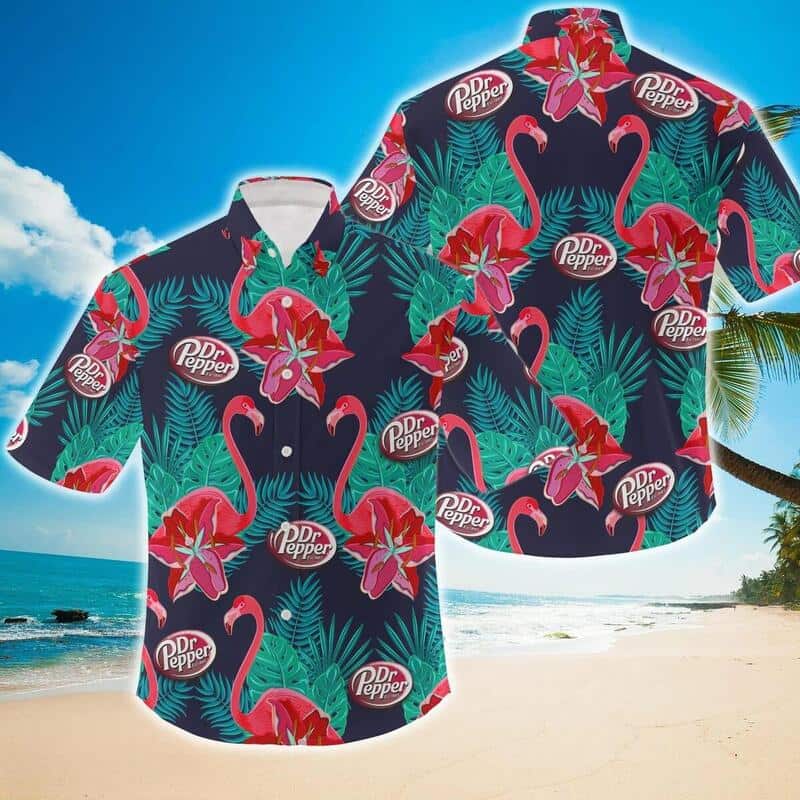 Dr Pepper Beer Hawaiian Shirt Tropical Flamingo Practical Beach Gift Dr Pepper Beer Hawaiian Shirt Tropical Flamingo Practical Beach Gift