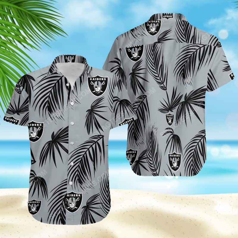 NFL Las Vegas Raiders Hawaiian Shirt Beach Gift For Dad NFL Las Vegas Raiders Hawaiian Shirt Beach Gift For Dad