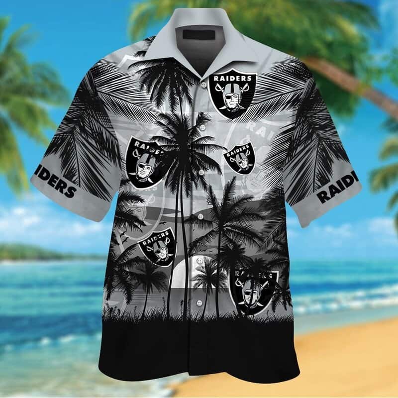 Vintage NFL Las Vegas Raiders Hawaiian Shirt Summer Beach Gift Vintage NFL Las Vegas Raiders Hawaiian Shirt Summer Beach Gift