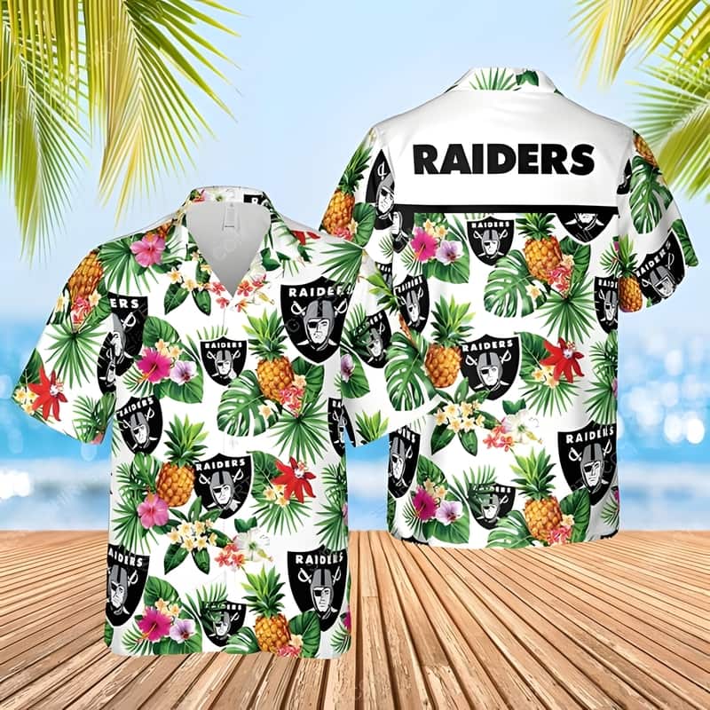 Las Vegas Raiders Hawaiian Shirt Football Gift For Boyfriend Las Vegas Raiders Hawaiian Shirt Football Gift For Boyfriend