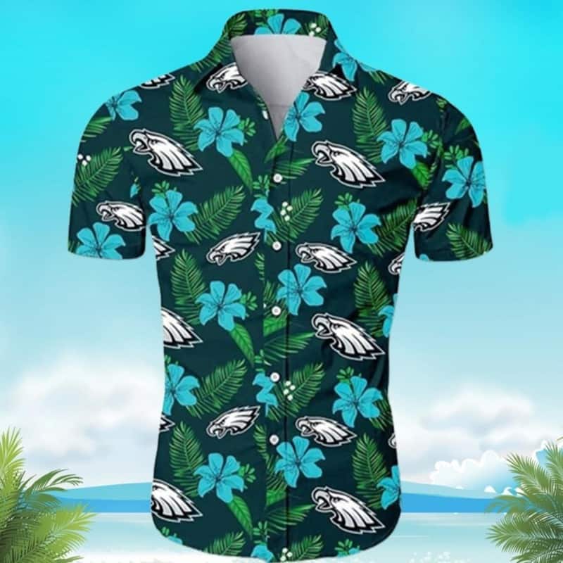 NFL Philadelphia Eagles Hawaiian Shirt Beach Gift For Dad NFL Philadelphia Eagles Hawaiian Shirt Beach Gift For Dad