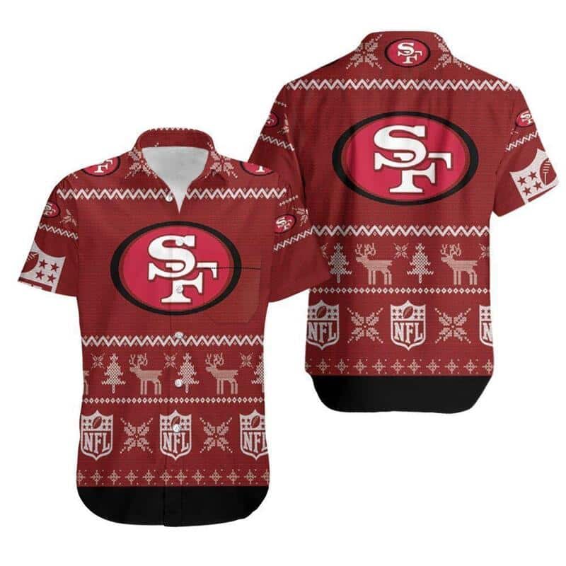 NFL San Francisco 49ers Hawaiian Shirt Christmas Gift For Football Fans NFL San Francisco 49ers Hawaiian Shirt Christmas Gift For Football Fans