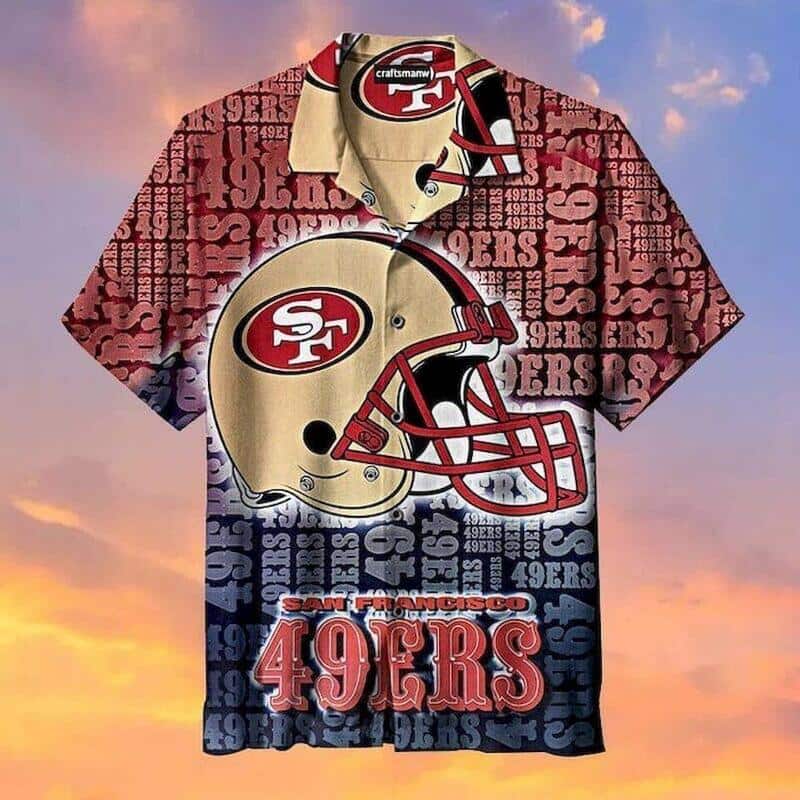 NFL San Francisco 49ers Hawaiian Shirt Football Gift For Dad