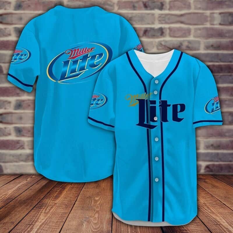 Miller Lite Beer Baseball Jersey Gift For Baseball Fans Miller Lite Beer Baseball Jersey Gift For Baseball Fans