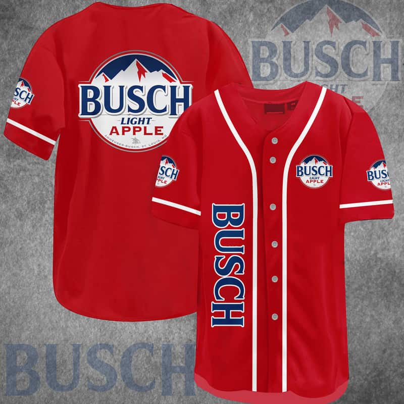 Busch Light Apple Baseball Jersey Beer Lovers Gift Busch Light Apple Baseball Jersey Beer Lovers Gift