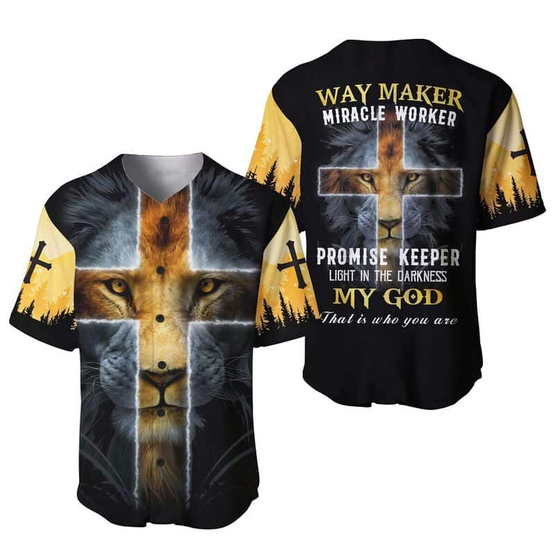 Way Maker Promise Keeper Light In The Darkness Jesus Baseball Jersey Way Maker Promise Keeper Light In The Darkness Jesus Baseball Jersey