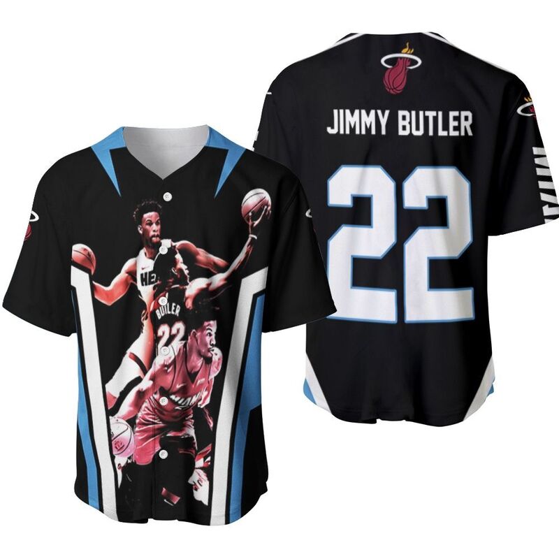 Miami Heat Baseball Jersey Jimmy Butler 22 Gift For NBA Fans Miami Heat Baseball Jersey Jimmy Butler 22 Gift For NBA Fans