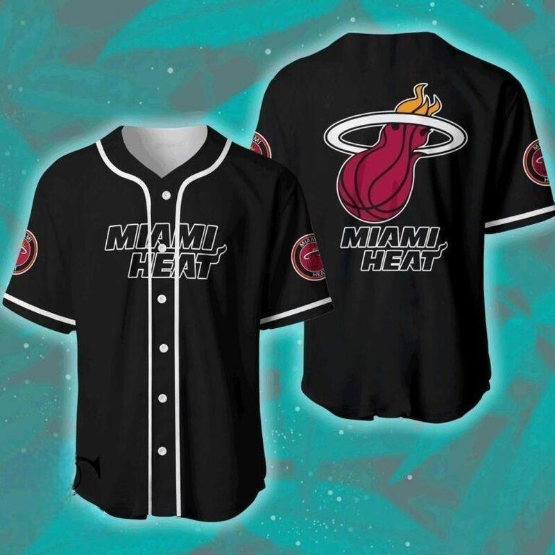 NBA Miami Heat Baseball Jersey Gift For Basketball Players NBA Miami Heat Baseball Jersey Gift For Basketball Players