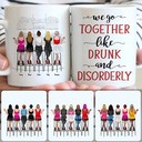 Personalized Mug, Meaningful Birthday Gifts For Best Friends, 5 Girls - Drink Team Customized Coffee Mug With Names Personalized Mug, Meaningful Birthday Gifts For Best Friends, 5 Girls - Drink Team Customized Coffee Mug With Names