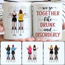 Personalized Mug, Special Birthday Gifts For Best Friends, 2 Girls - Drink Team Customized Coffee Mug With Names