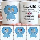 Personalized Mug, Special Birthday Gifts, 2 Sisters Customized Coffee Mug With Names