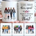Personalized Mug, Unique Birthday Gifts, 4 Sisters Customized Coffee Mug With Names Personalized Mug, Unique Birthday Gifts, 4 Sisters Customized Coffee Mug With Names