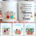 Personalized Mug, Special Birthday Gifts For Best Friends, 2 Girls On The Beach Customized Coffee Mug With Names Personalized Mug, Special Birthday Gifts For Best Friends, 2 Girls On The Beach Customized Coffee Mug With Names
