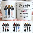 Personalized Mug, Special Birthday Gifts, 3 Sisters - Partner In Crime Customized Coffee Mug With Names Personalized Mug, Special Birthday Gifts, 3 Sisters - Partner In Crime Customized Coffee Mug With Names