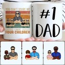 Personalized Mug, Best Father's Day Gifts, Dad & 4 Children Customized Coffee Mug With Names Personalized Mug, Best Father's Day Gifts, Dad & 4 Children Customized Coffee Mug With Names