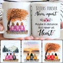 Personalized Mug, Unique Birthday Gifts, 3 Sisters Customized Coffee Mug With Names