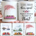 Personalized Mug, Best Birthday Gifts, 6 Sisters Customized Coffee Mug With Names Personalized Mug, Best Birthday Gifts, 6 Sisters Customized Coffee Mug With Names