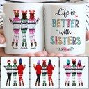 Personalized Mug, Unique Christmas Gifts, 3 Sisters Customized Coffee Mug With Names Personalized Mug, Unique Christmas Gifts, 3 Sisters Customized Coffee Mug With Names