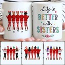 Personalized Mug, Special Christmas Gifts, 5 Sisters Customized Coffee Mug With Names Personalized Mug, Special Christmas Gifts, 5 Sisters Customized Coffee Mug With Names