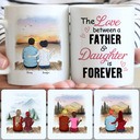 Personalized Mug, Unique Father's Day Gifts, Dad - Daughter Customized Coffee Mug With Names Personalized Mug, Unique Father's Day Gifts, Dad - Daughter Customized Coffee Mug With Names