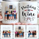 Personalized Mug, Surprise Birthday Gifts For Best Friends, 6 Partners In Wine Customized Coffee Mug With Names Personalized Mug, Surprise Birthday Gifts For Best Friends, 6 Partners In Wine Customized Coffee Mug With Names