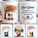 Personalized Mug, Unique Birthday Gifts, 2 Sisters Customized Coffee Mug With Names Personalized Mug, Unique Birthday Gifts, 2 Sisters Customized Coffee Mug With Names