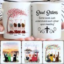 Personalized Mug, Special Birthday Gifts, 4 Sisters Customized Coffee Mug With Names Personalized Mug, Special Birthday Gifts, 4 Sisters Customized Coffee Mug With Names